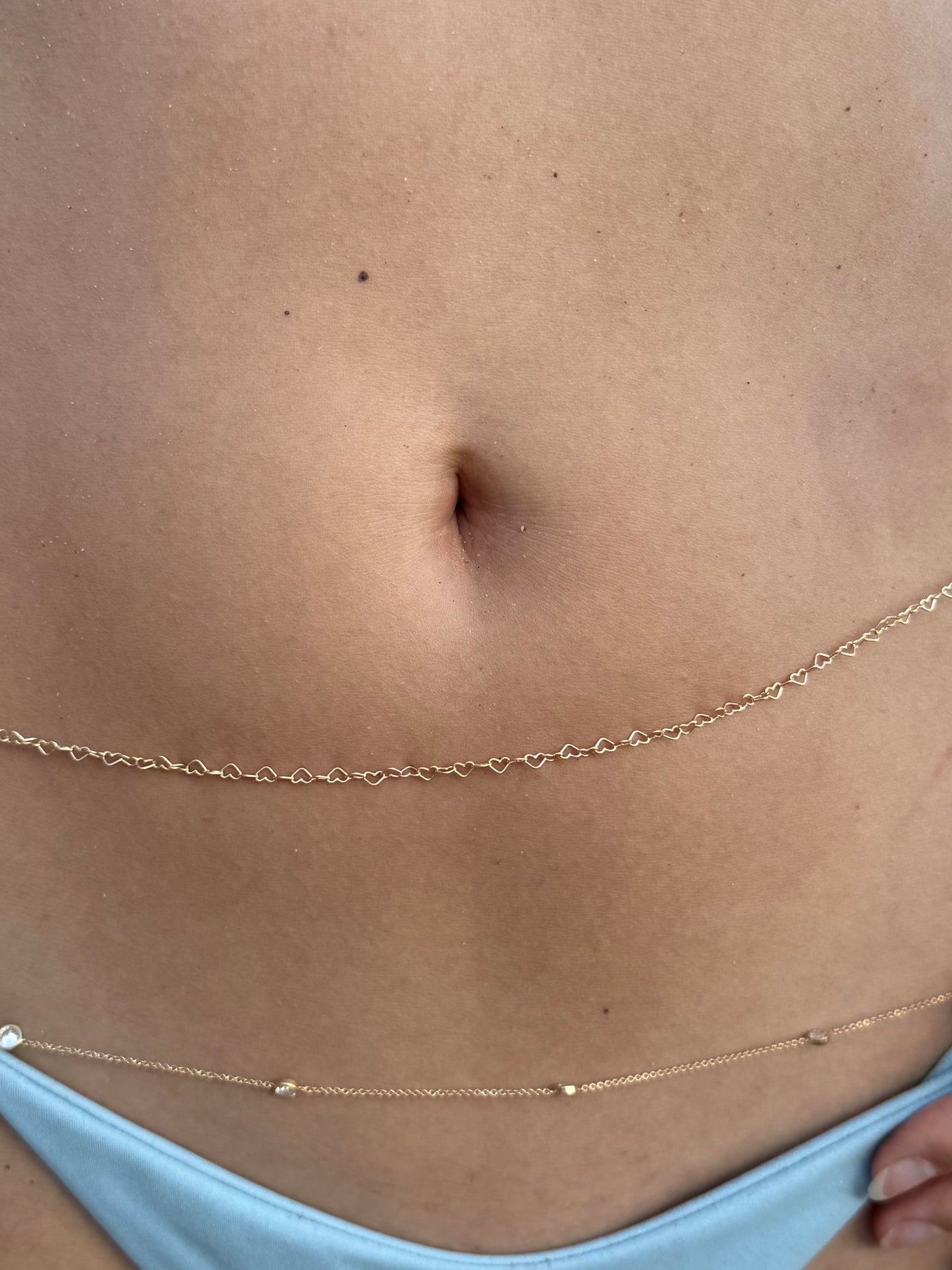 Heart of Gold Belly Chain