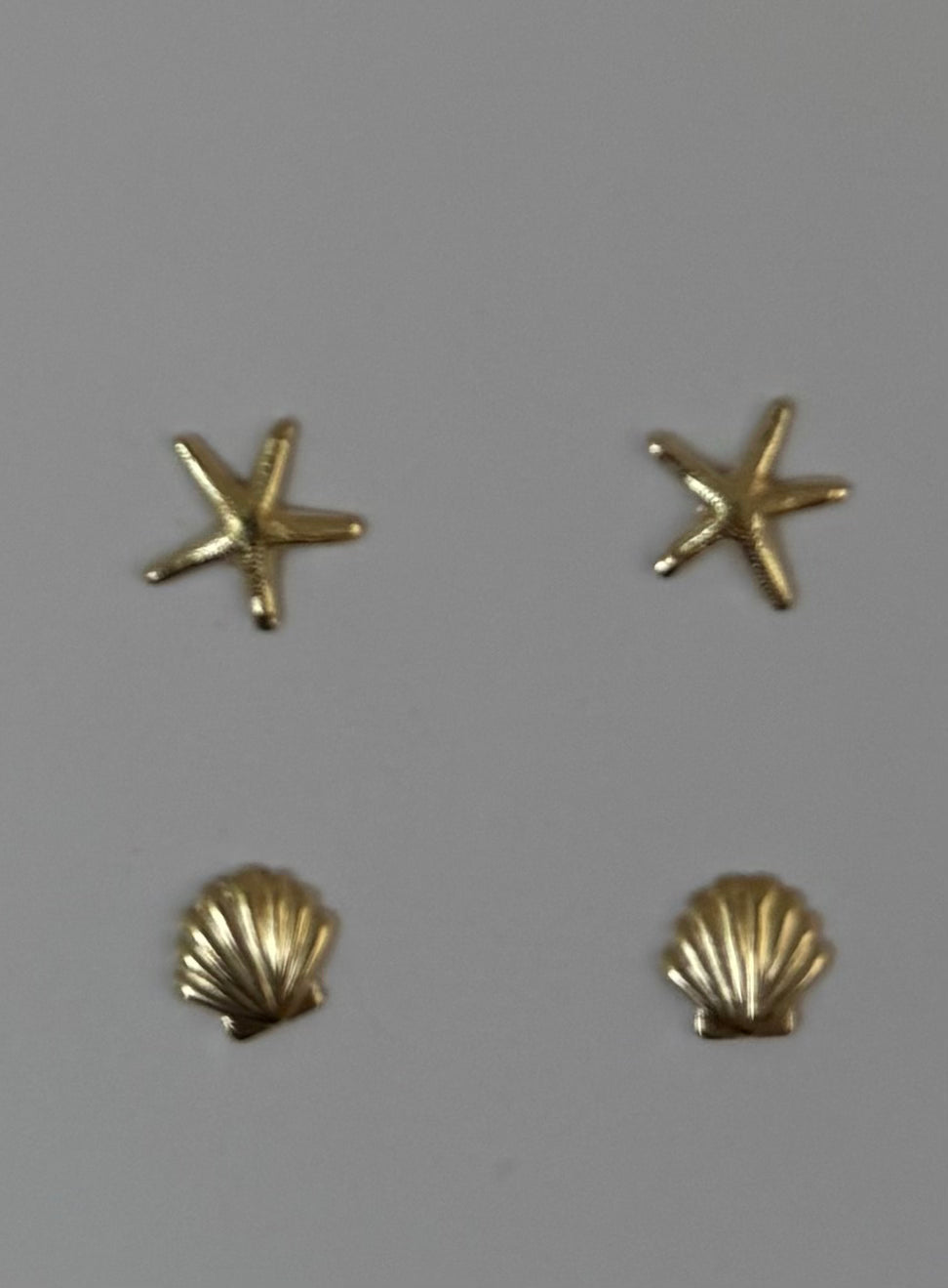 Sea Shell & Star Fish Stud Duo Pack